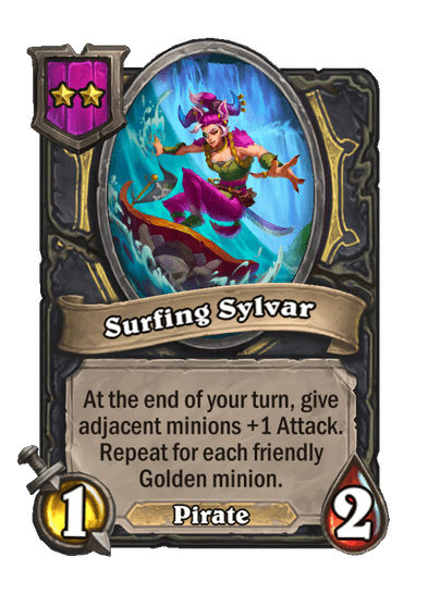 Surfing Sylvar Hearthstone kártya