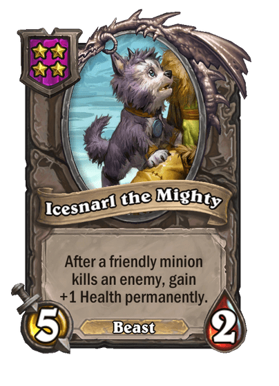 Icesnarl the Mighty Hearthstone kártya