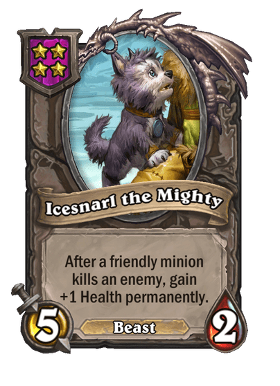 Icesnarl the Mighty Hearthstone kártya