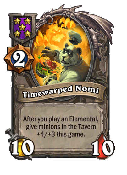Timewarped Nomi Hearthstone kártya