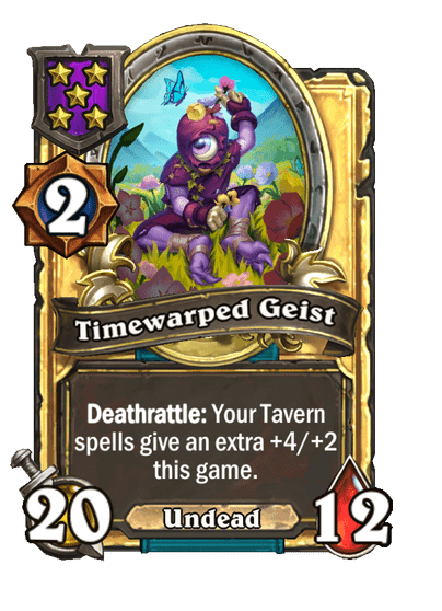 Timewarped Geist Hearthstone kártya