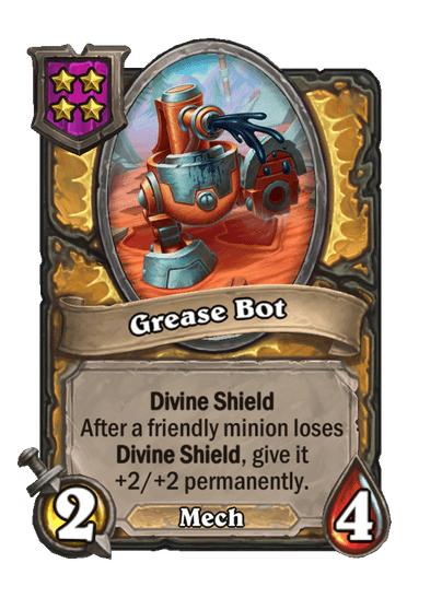 Grease Bot Hearthstone kártya
