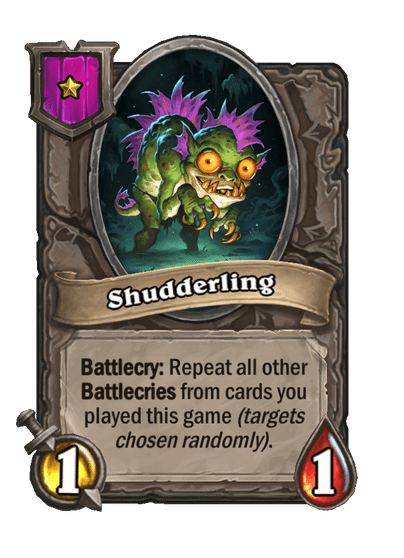 Shudderling Hearthstone kártya