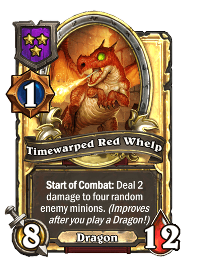 Timewarped Red Whelp Hearthstone kártya