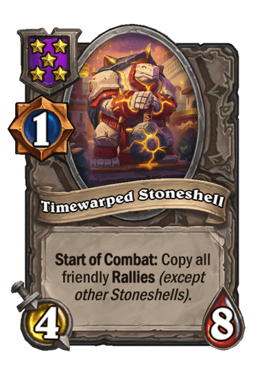 Timewarped Stoneshell Hearthstone kártya