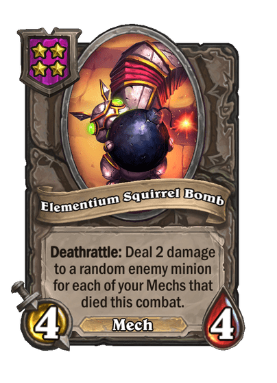 Elementium Squirrel Bomb Hearthstone kártya