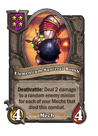 Elementium Squirrel Bomb Hearthstone kártya