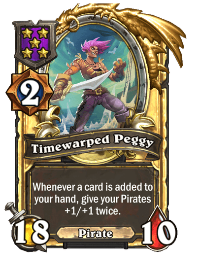 Timewarped Peggy Hearthstone kártya