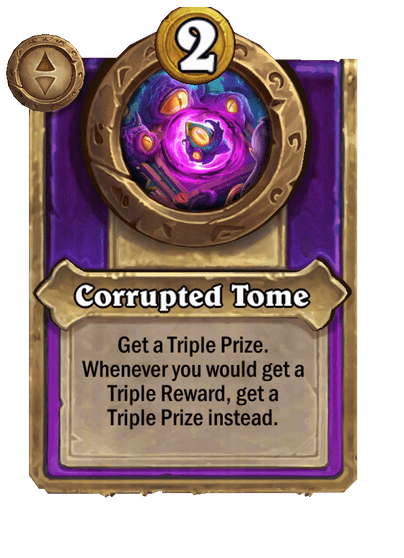Corrupted Tome Hearthstone kártya