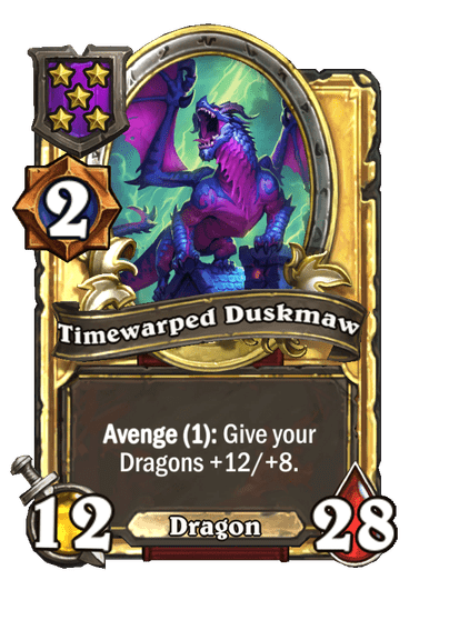 Timewarped Duskmaw Hearthstone kártya
