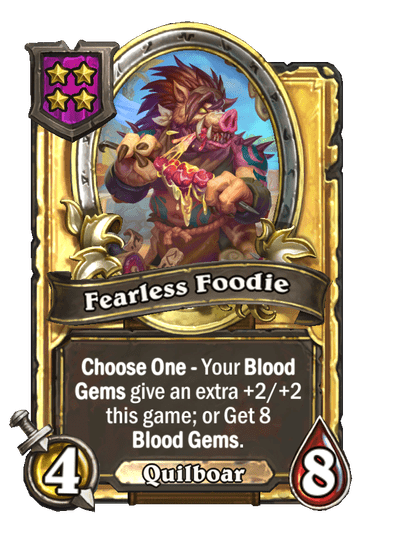 Fearless Foodie Hearthstone kártya
