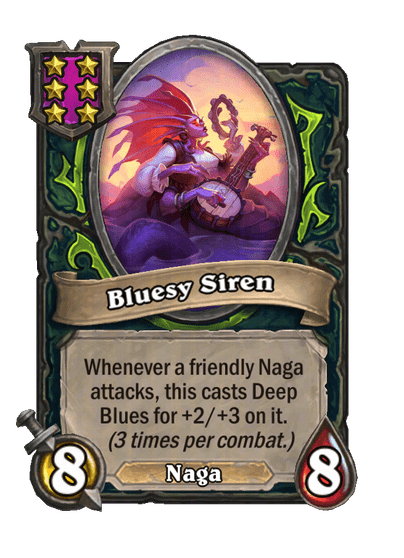 Bluesy Siren Hearthstone kártya