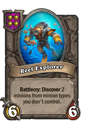 Reef Explorer Hearthstone kártya