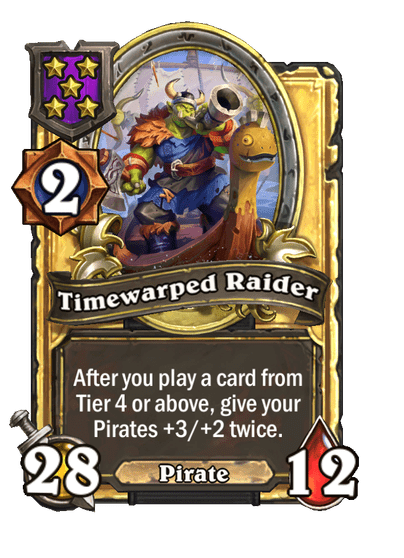 Timewarped Raider Hearthstone kártya