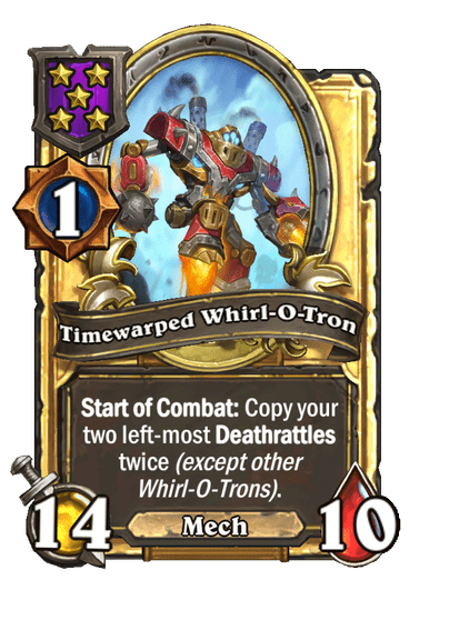 Timewarped Whirl-O-Tron Hearthstone kártya