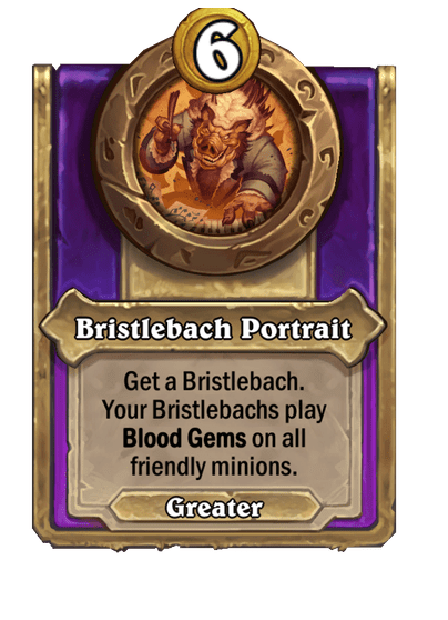 Bristlebach Portrait Hearthstone kártya