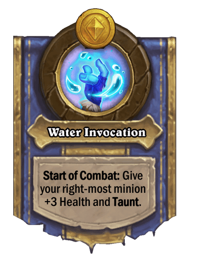 Water Invocation Hearthstone kártya