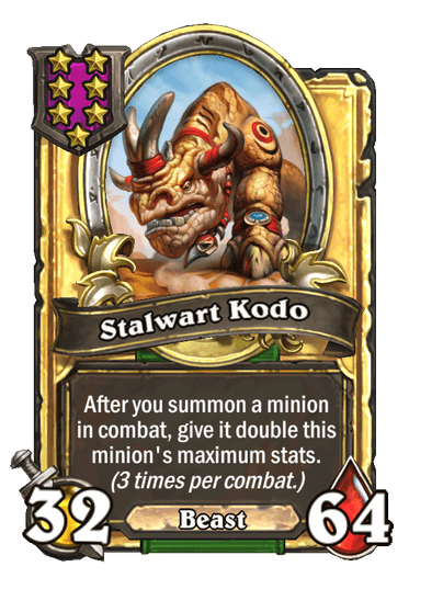 Stalwart Kodo Hearthstone kártya