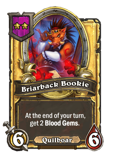 Briarback Bookie Hearthstone kártya