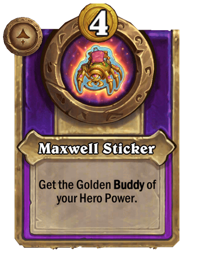 Maxwell Sticker Hearthstone kártya
