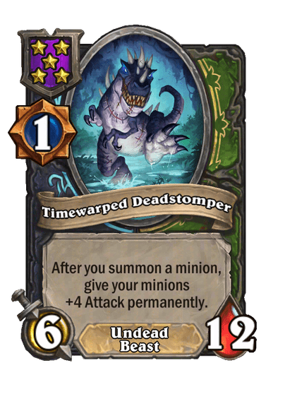 Timewarped Deadstomper Hearthstone kártya