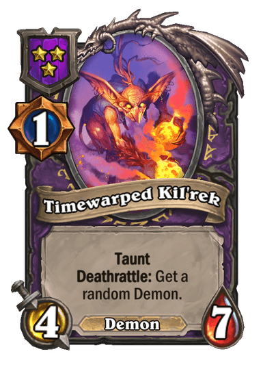 Timewarped Kil'rek Hearthstone kártya