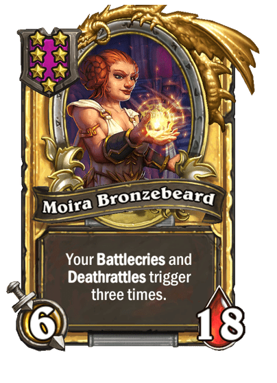 Moira Bronzebeard Hearthstone kártya