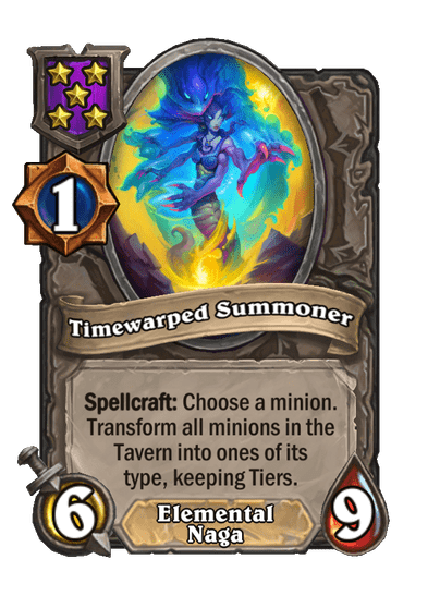 Timewarped Summoner Hearthstone kártya