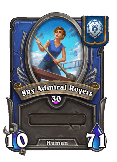 Sky Admiral Rogers Hearthstone kártya