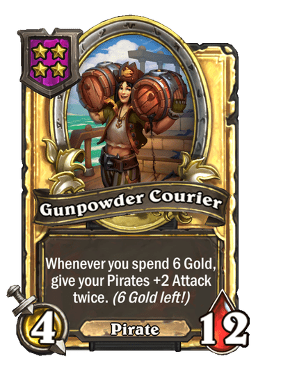 Gunpowder Courier Hearthstone kártya