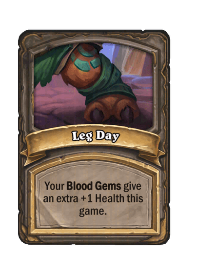 Leg Day Hearthstone kártya