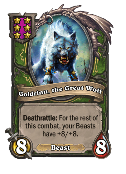 Goldrinn, the Great Wolf Hearthstone kártya