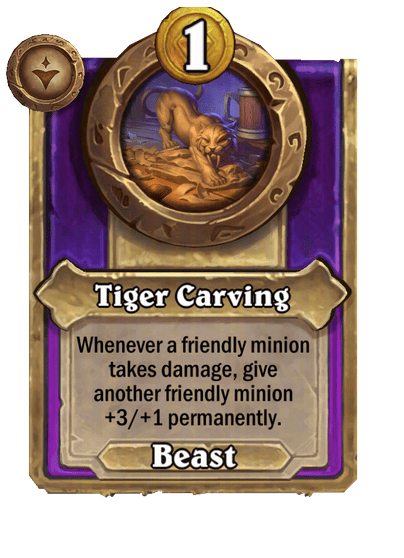 Tiger Carving Hearthstone kártya