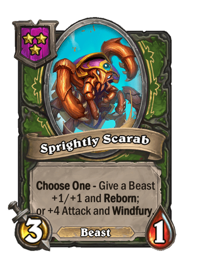 Sprightly Scarab Hearthstone kártya