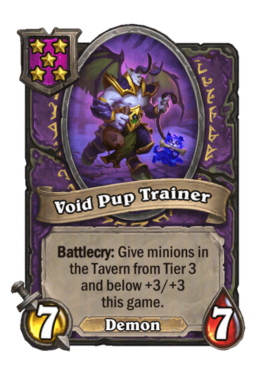 Void Pup Trainer Hearthstone kártya