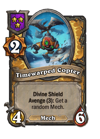 Timewarped Copter Hearthstone kártya