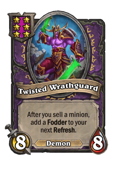 Twisted Wrathguard Hearthstone kártya