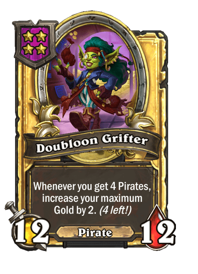 Doubloon Grifter Hearthstone kártya