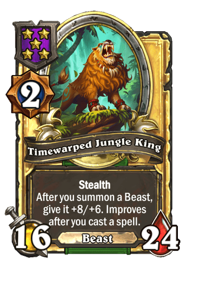 Timewarped Jungle King Hearthstone kártya