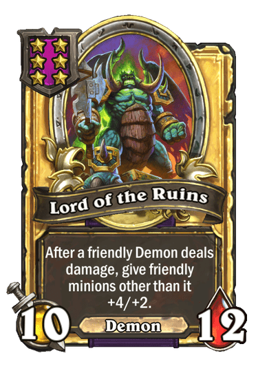 Lord of the Ruins Hearthstone kártya