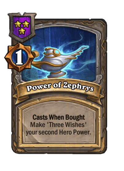 Power of Zephrys Hearthstone kártya