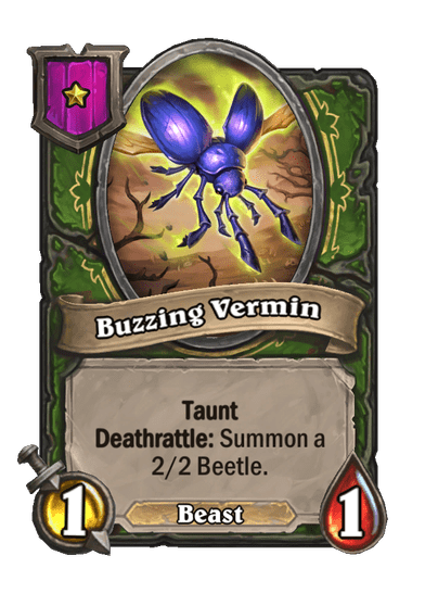Buzzing Vermin Hearthstone kártya