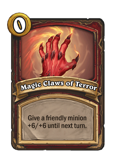 Magic Claws of Terror Hearthstone kártya