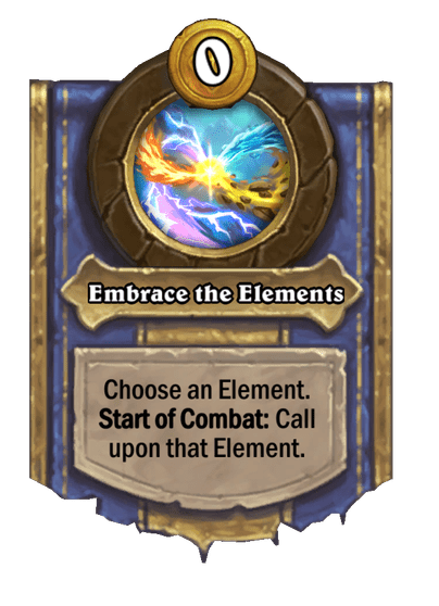 Embrace the Elements Hearthstone kártya