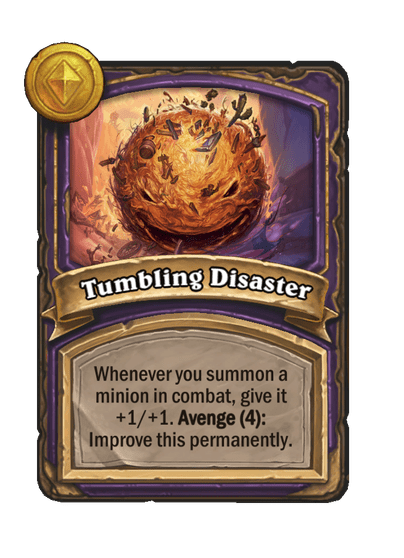 Tumbling Disaster Hearthstone kártya