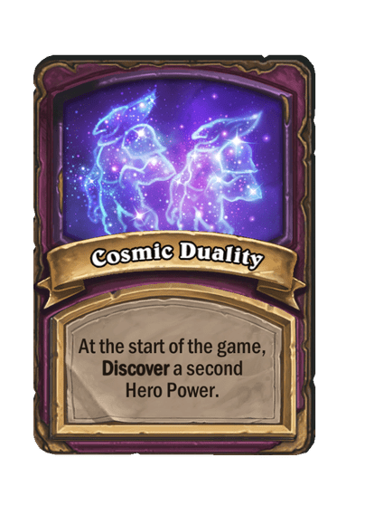 Cosmic Duality Hearthstone kártya