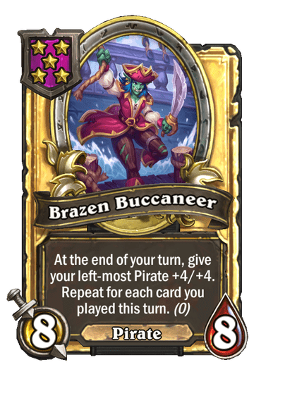 Brazen Buccaneer Hearthstone kártya