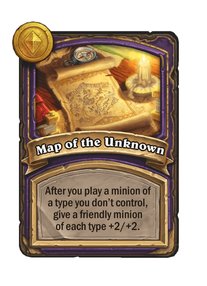 Map of the Unknown Hearthstone kártya