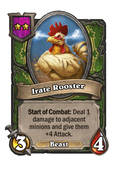 Irate Rooster Hearthstone kártya