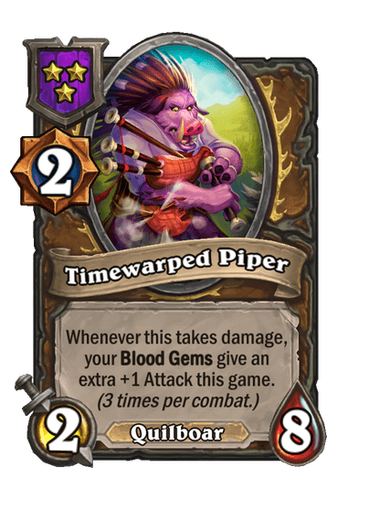 Timewarped Piper Hearthstone kártya
